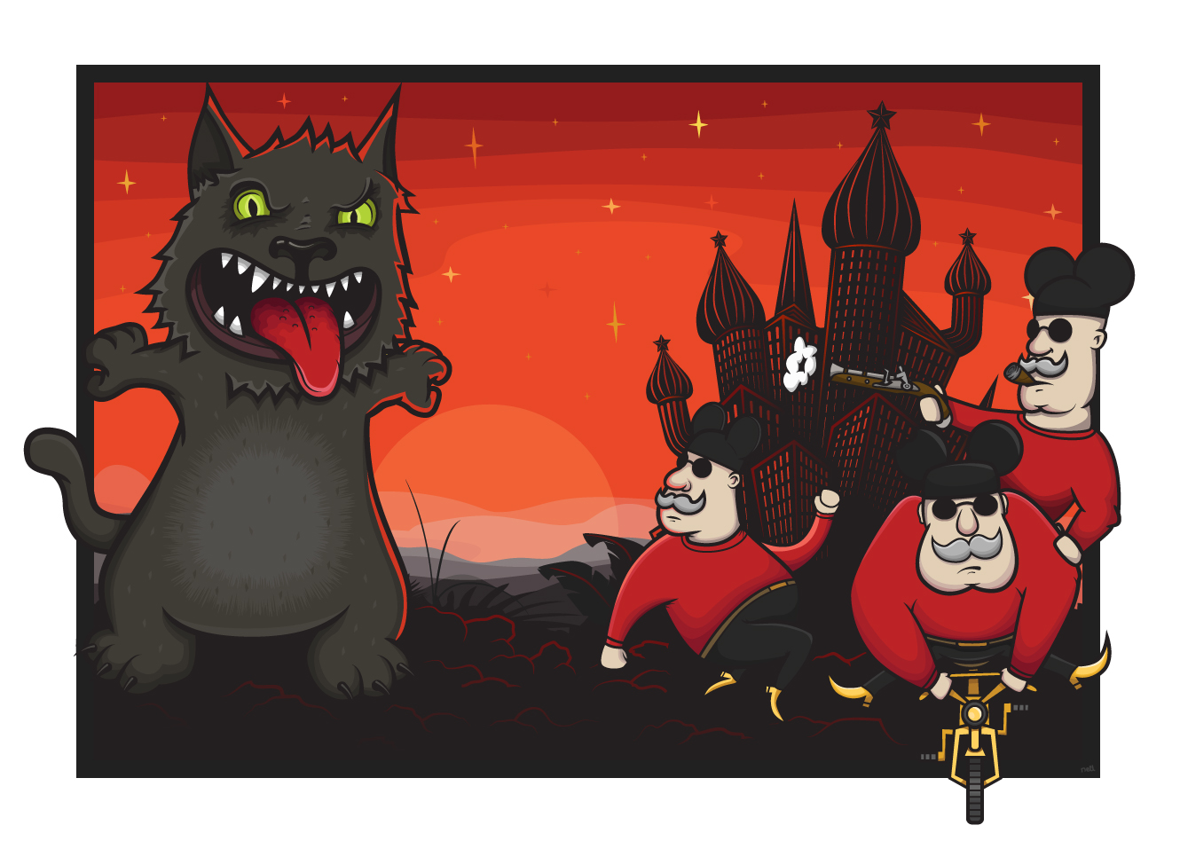 '3 Blind Mice' created for slashTHREE Exhibition #18