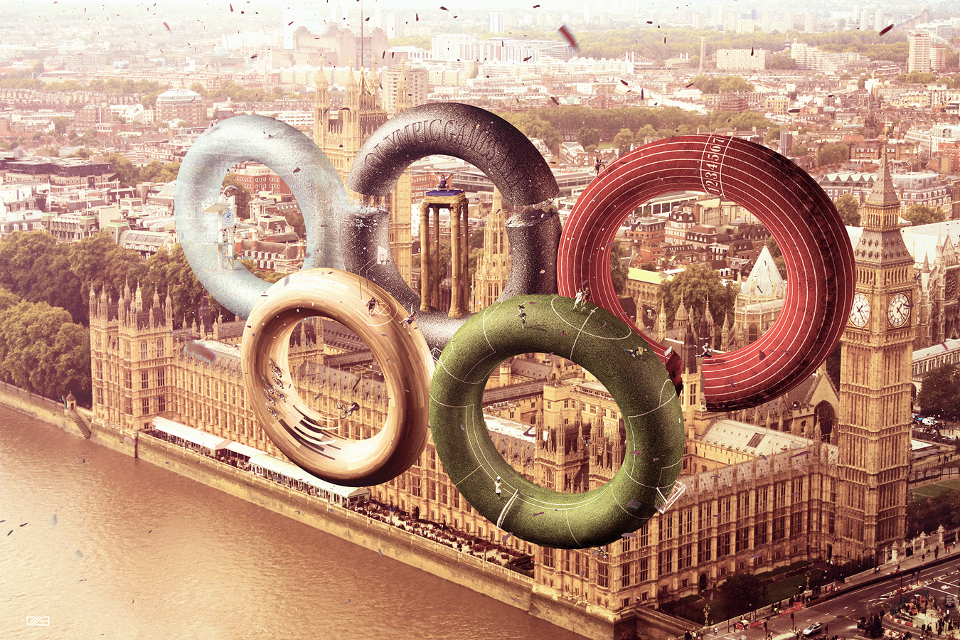 'Olympic Games 2012' created for slashTHREE Exhibition #19