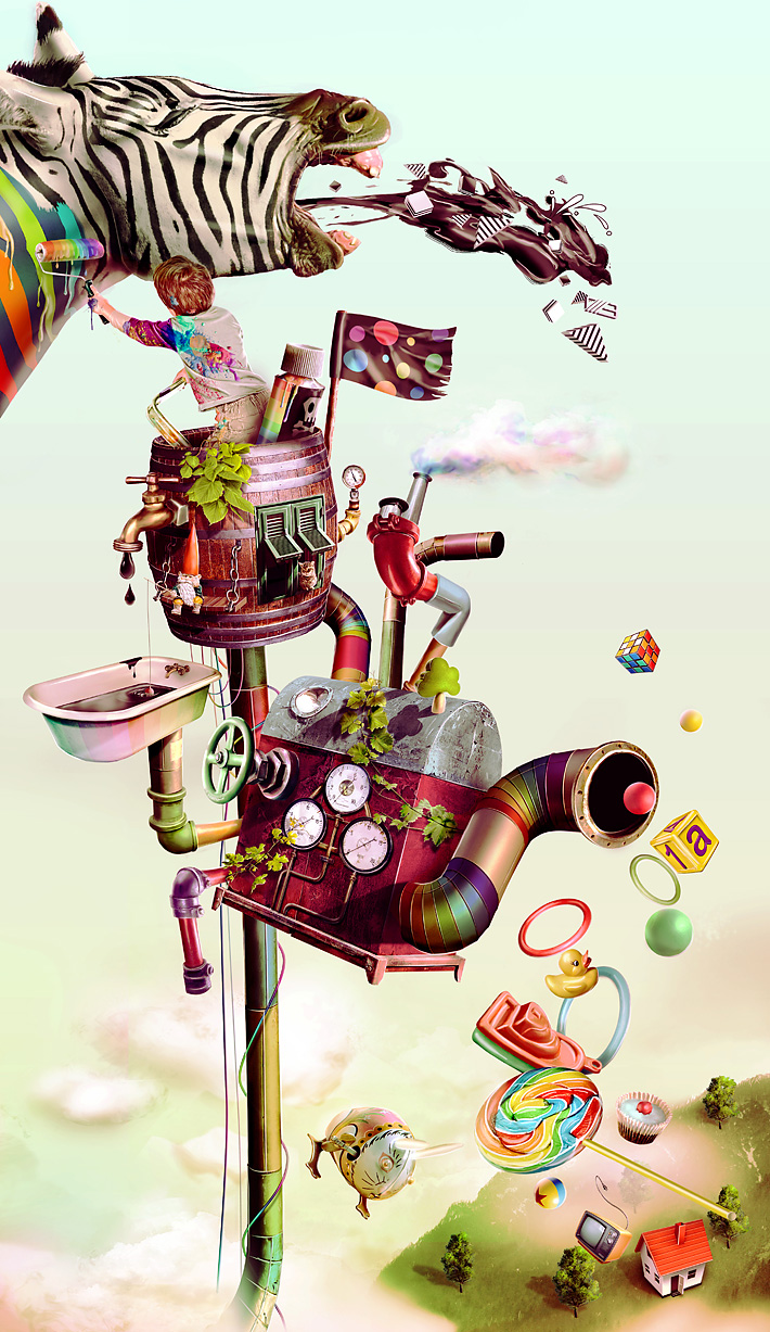 'Reach For The Sky' created for slashTHREE Exhibition #14