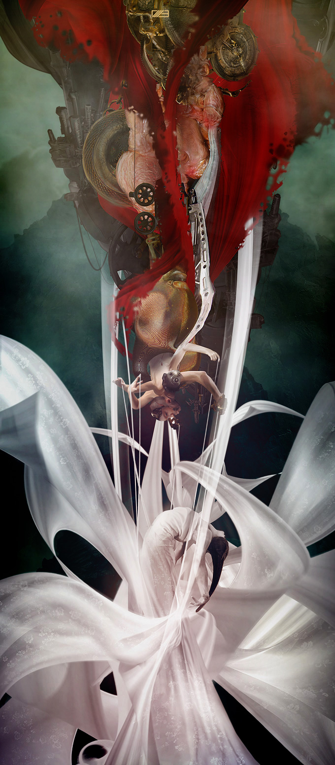 'The Puppet Master's New Love' created for slashTHREE Exhibition #14