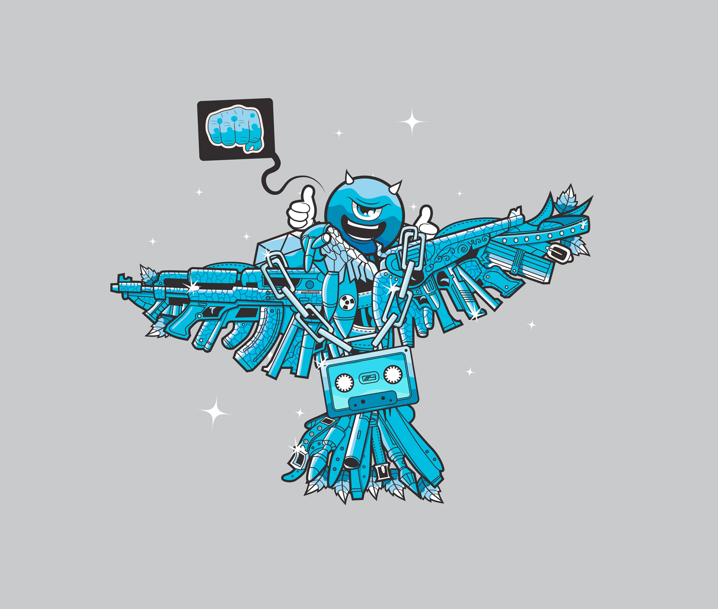 'ker-pau!' created for slashTHREE Exhibition #15